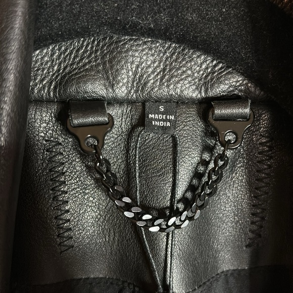 Joe's Jeans Collection Heavy Leather Jacket - Picture 3 of 11